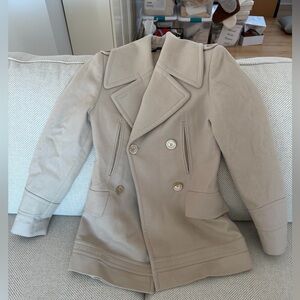 Vintage Gucci Beige Double-Breasted Trench Coat
